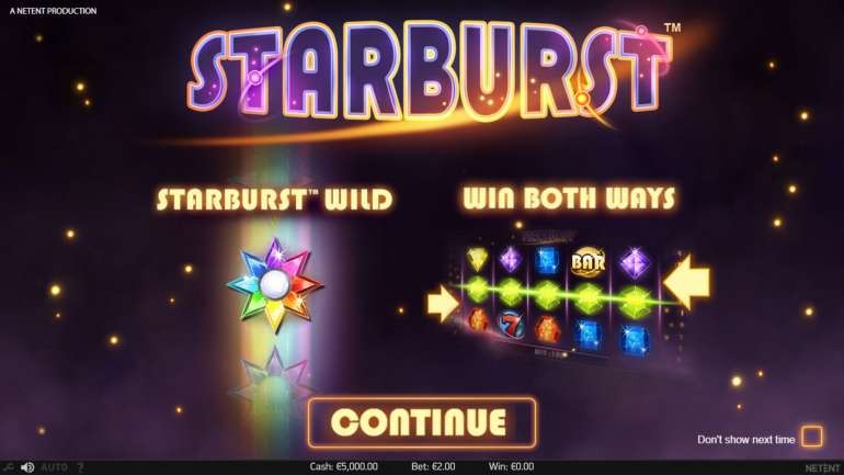 Κουλοχέρης Starburst - NetEnt